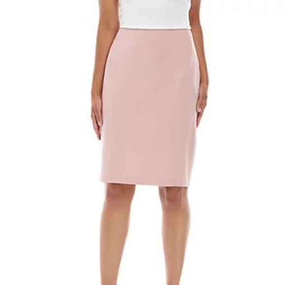 Kasper Skirts Kasper Crepe Blush Gold Pink Lined Skirt 6 Poshmark